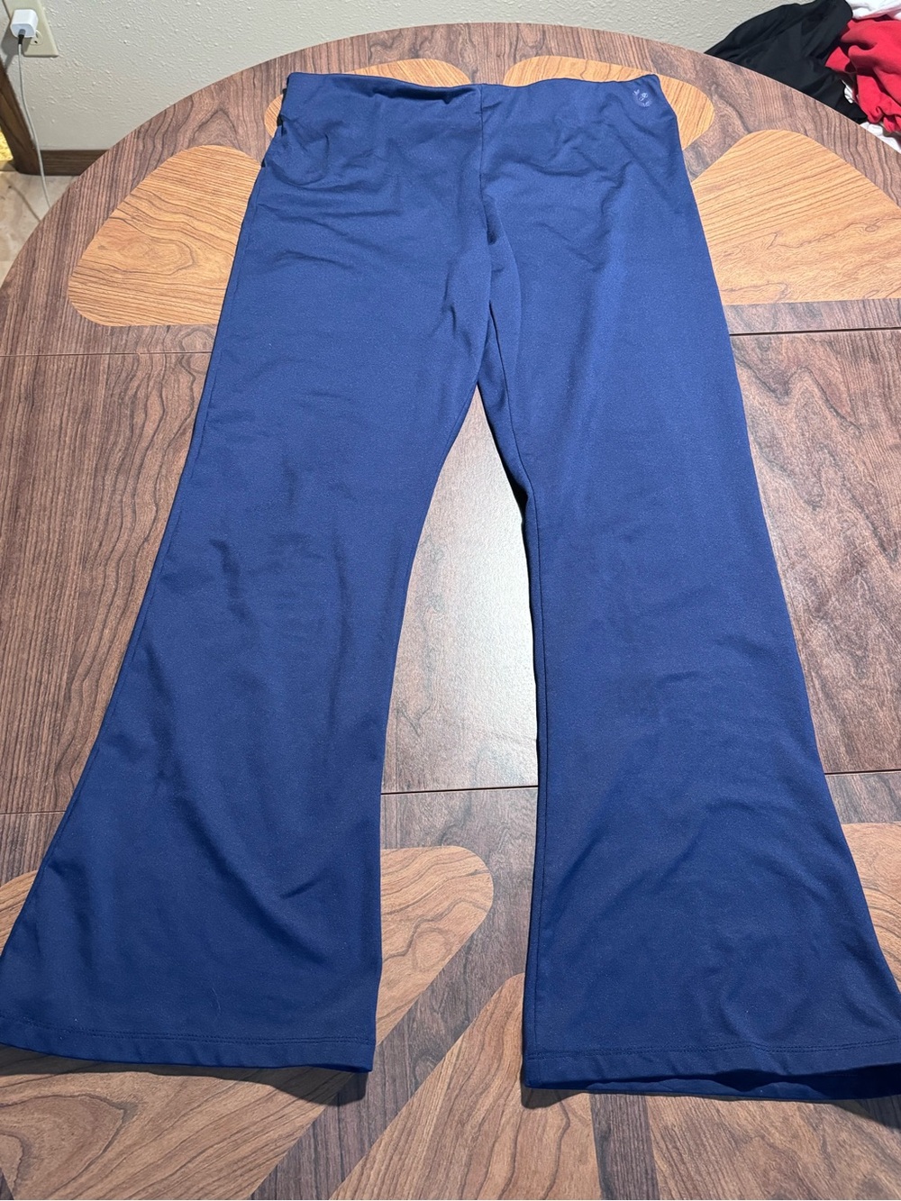 PINK Victoria's Secret Navy Blue Flare Leggings